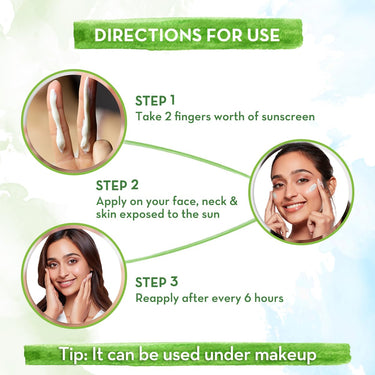 Mamaearth Rice Water Dewy Sunscreen with Rice Water & Niacinamide | Gives SPF50 & PA++++ Protection | For Glass Skin Glow | Evens Skin Tone | UVA & UVB Protection | No White Cast | For All Skin Types | 50 g